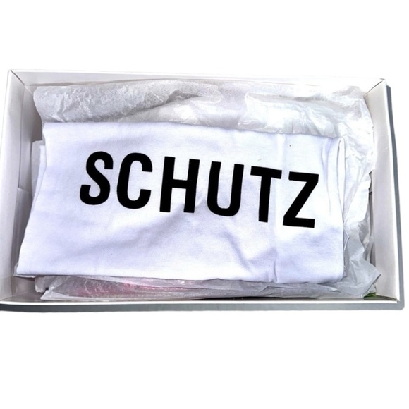 Schutz Dileni Bamboo Heel‎ Sandals Pink 8 B - Picture 9 of 9